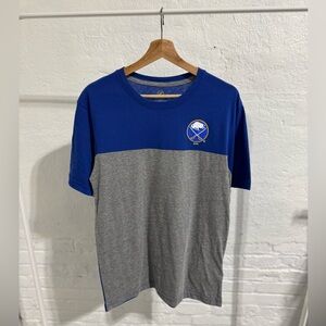 Buffalo Sabers NHL Blue and Gray Short Sleeve Tee